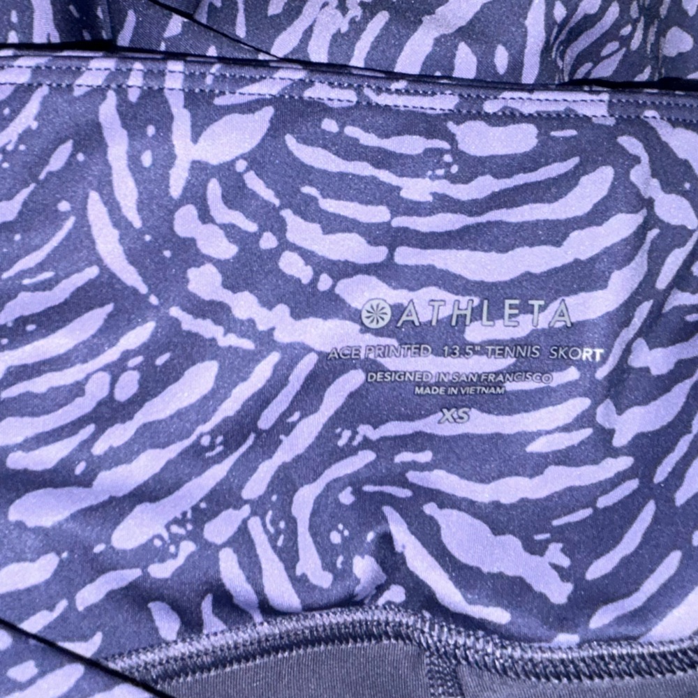 Athleta Blue Patterned Mini Skirt - image 7